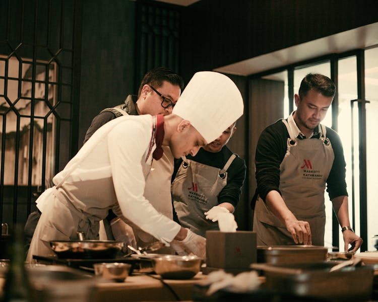 Taco Time team members working together in a vibrant restaurant environment